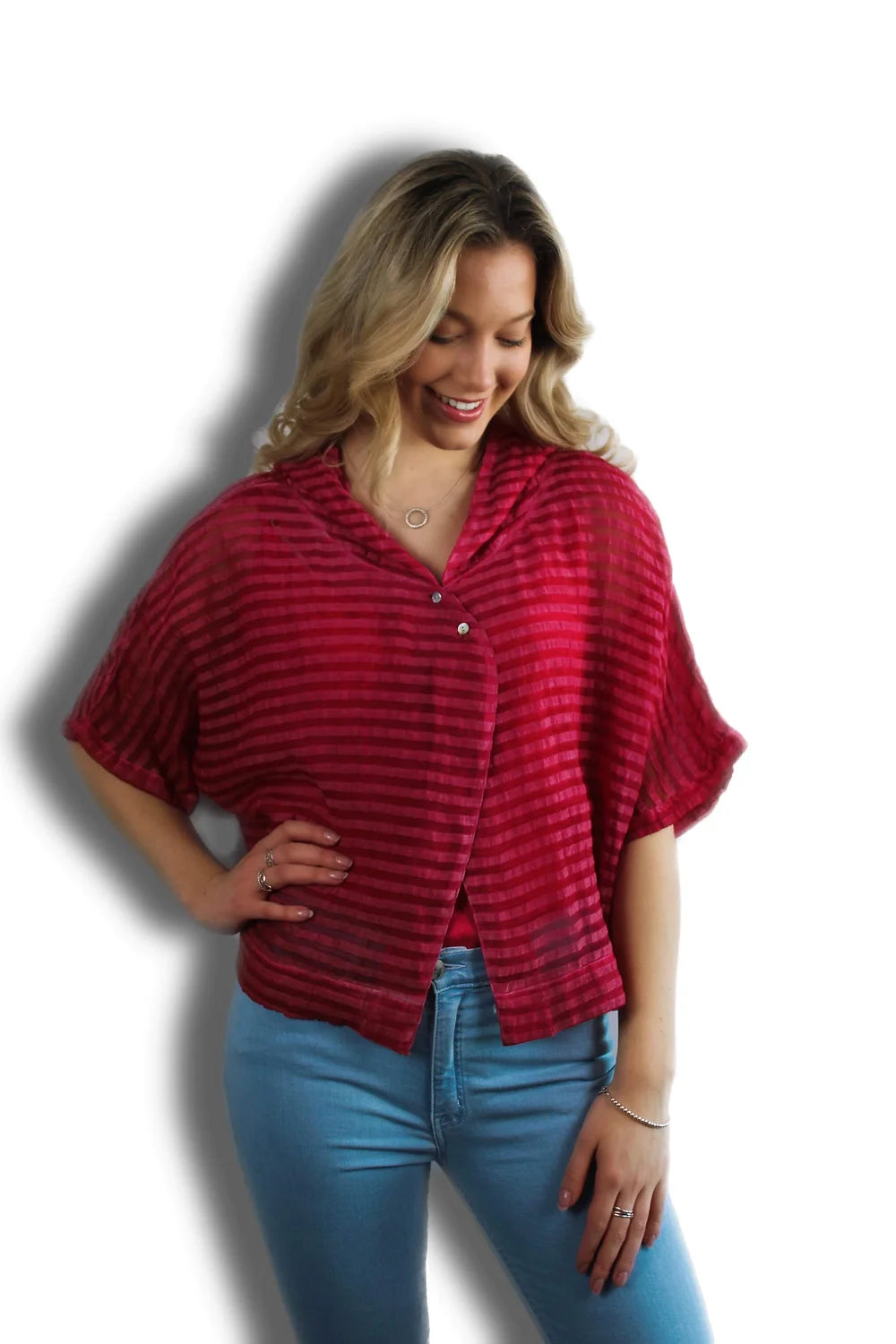 Yauvan Boxy Hooded Blouse
