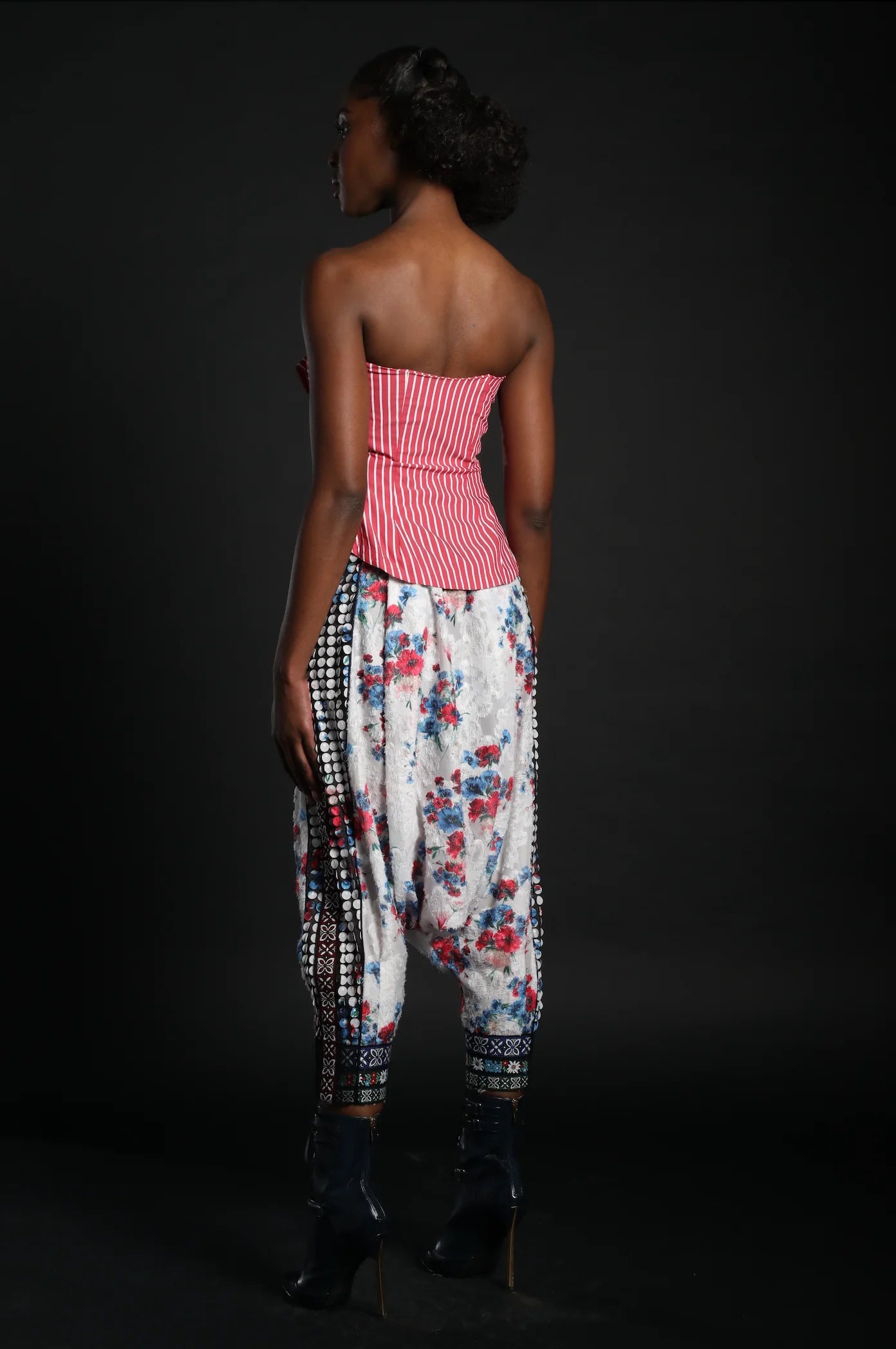 In Earnest Red & White Off The Cuff Bustier