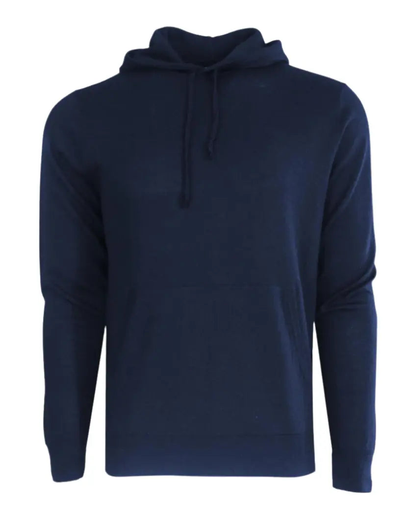 Georg Roth Midnight Navy Merino Pullover Hoodie