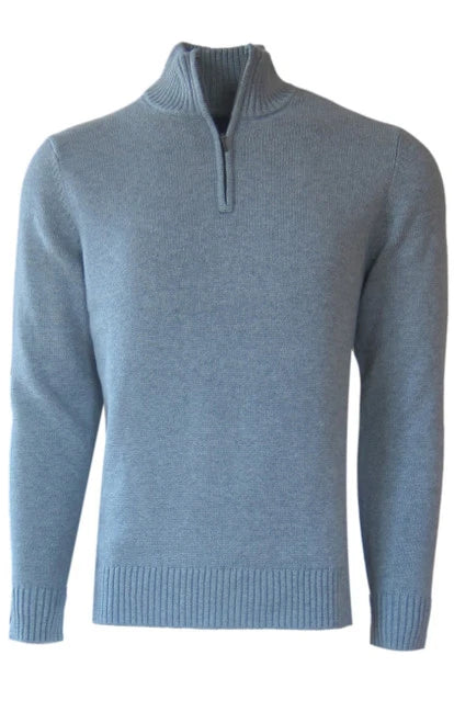 Georg Roth Dove Grey Quarter Zip Pullover