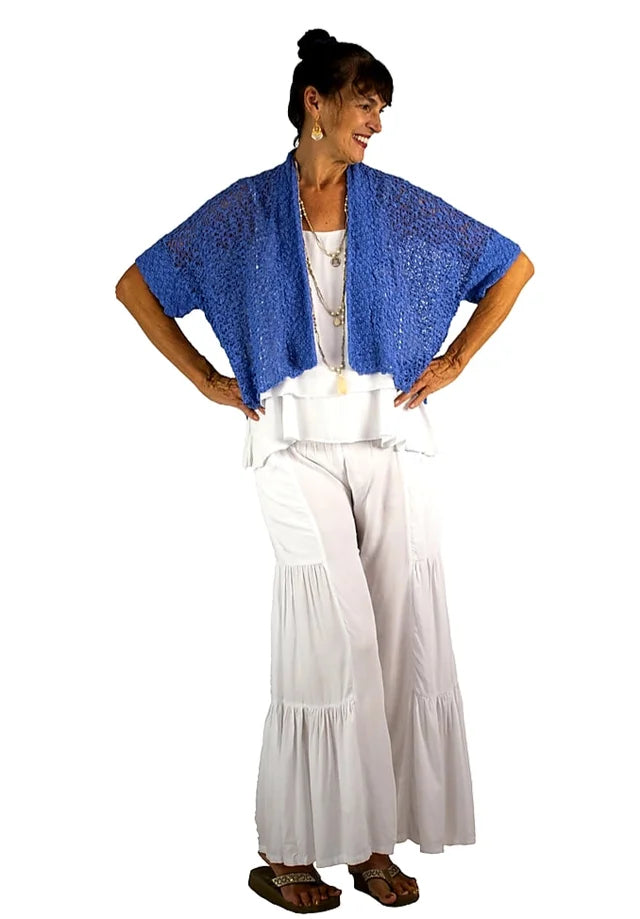 Lani Lau Kimono Popcorn Knit Sweater