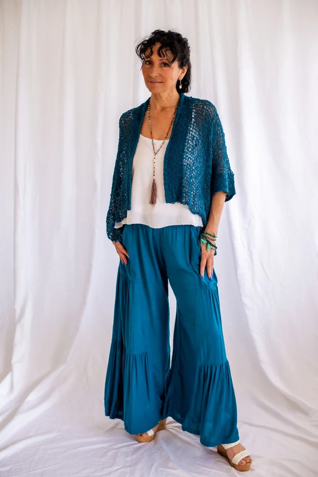 Lani Lau Kimono Popcorn Knit Sweater