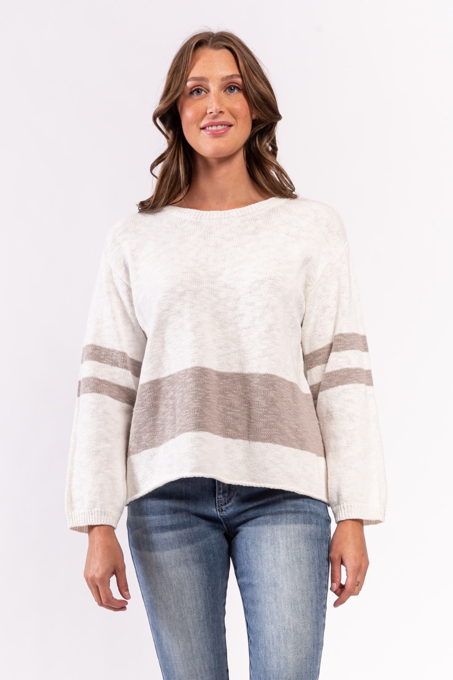 Striped Knit Sweater