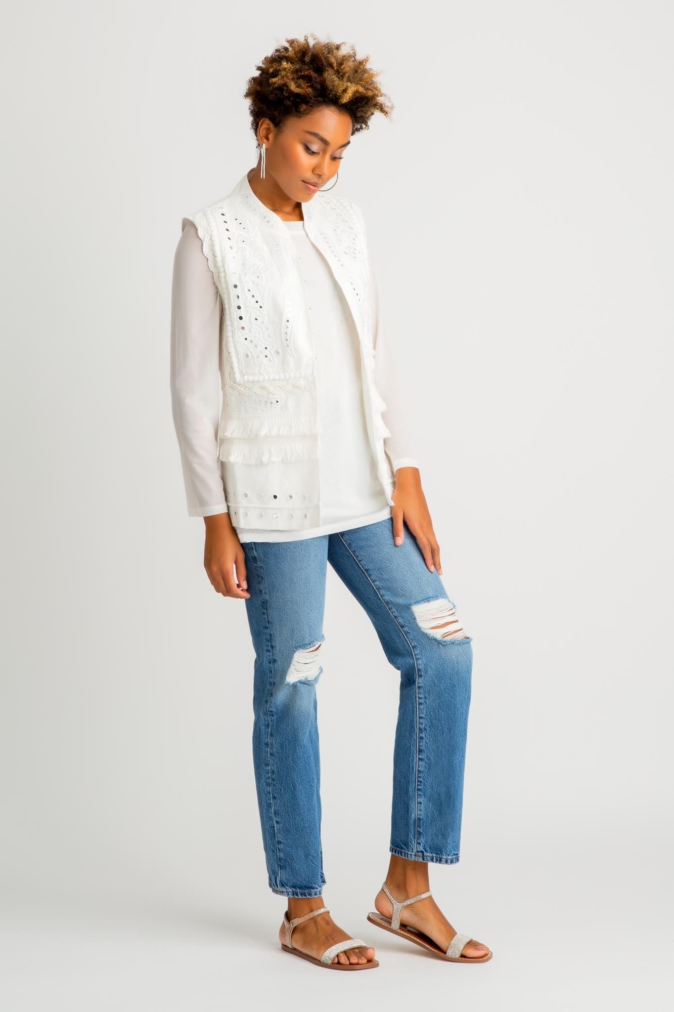 Long Mirrored Vest