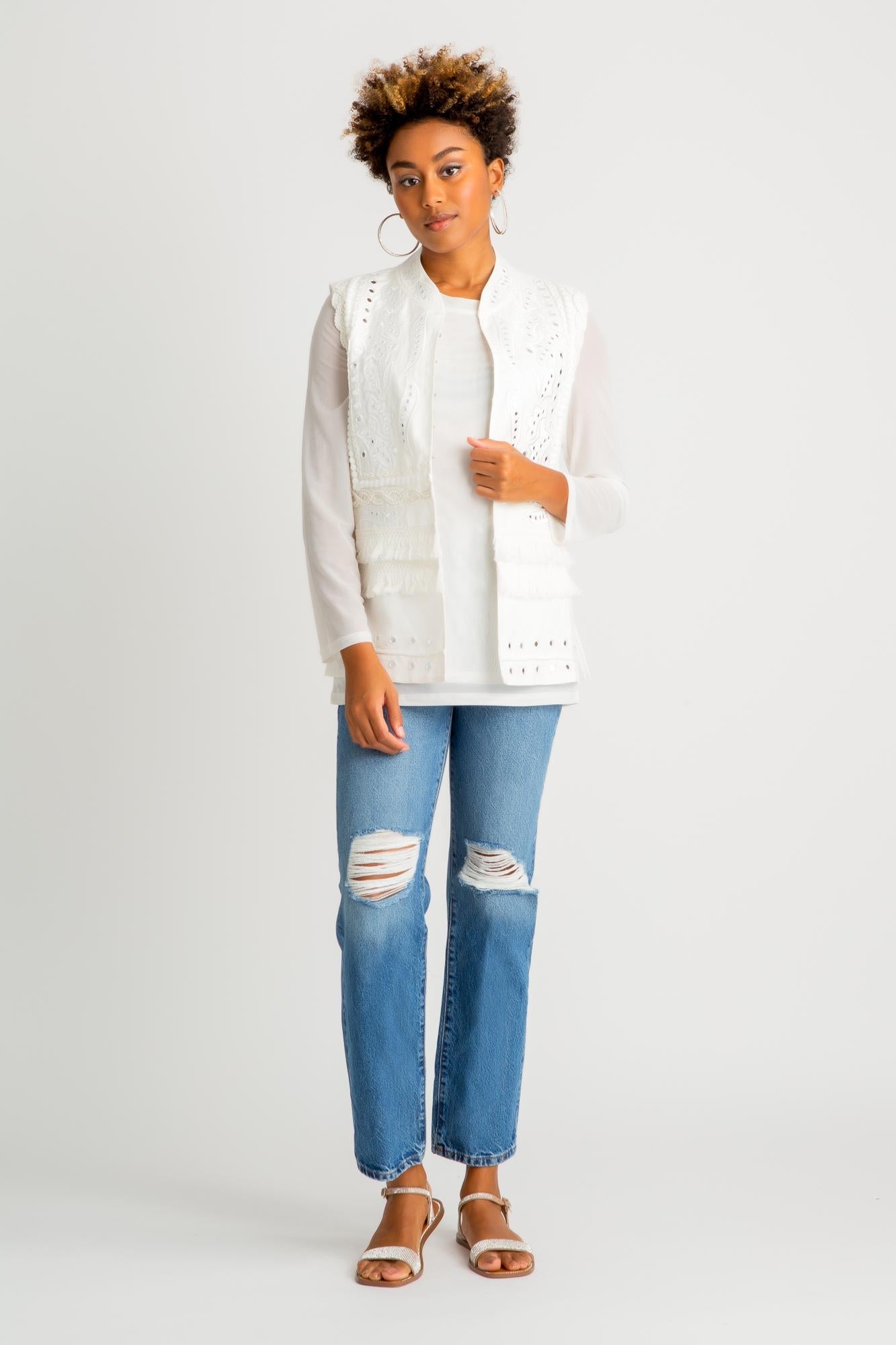Long Mirrored Vest