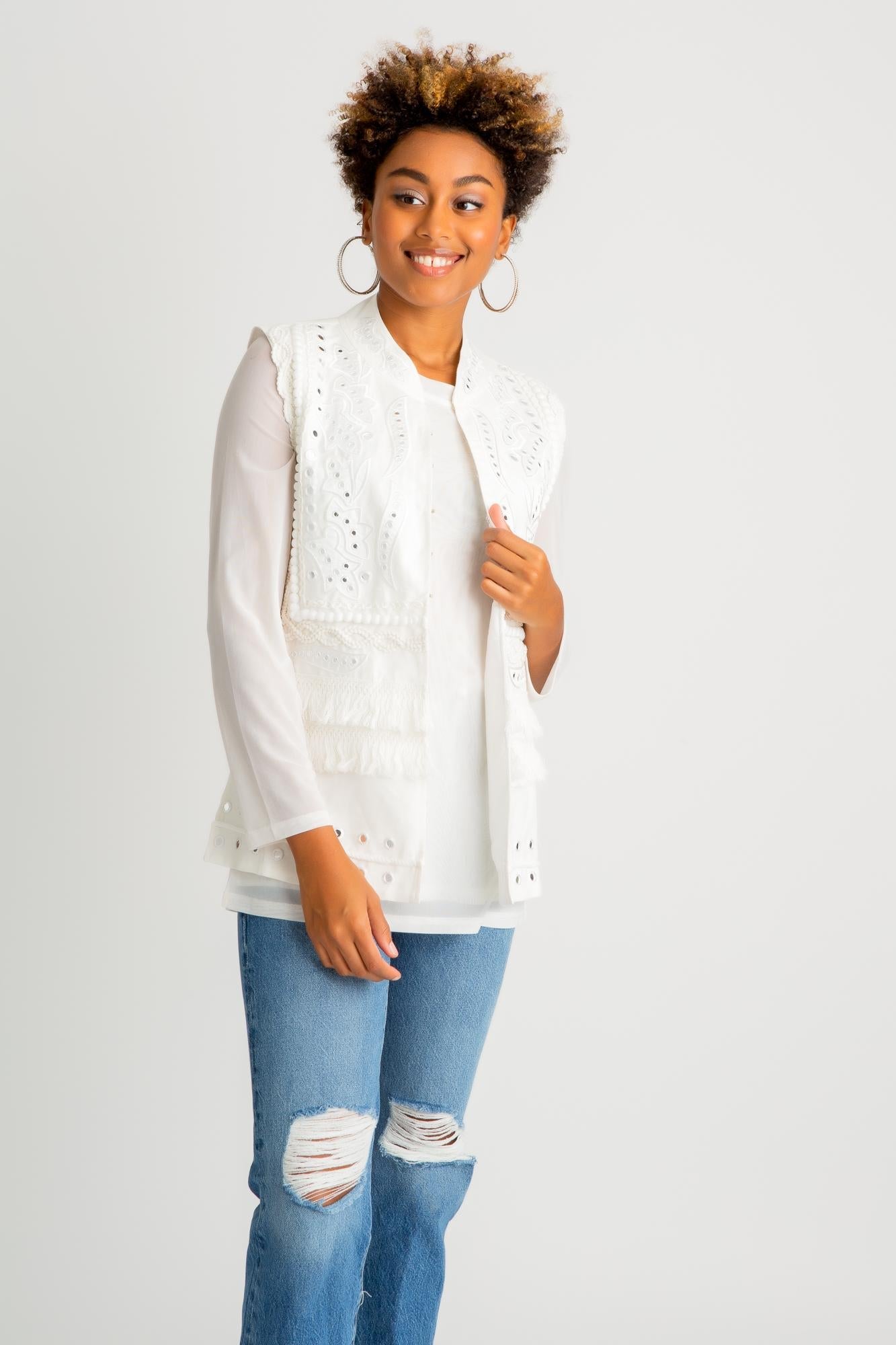 Long Mirrored Vest