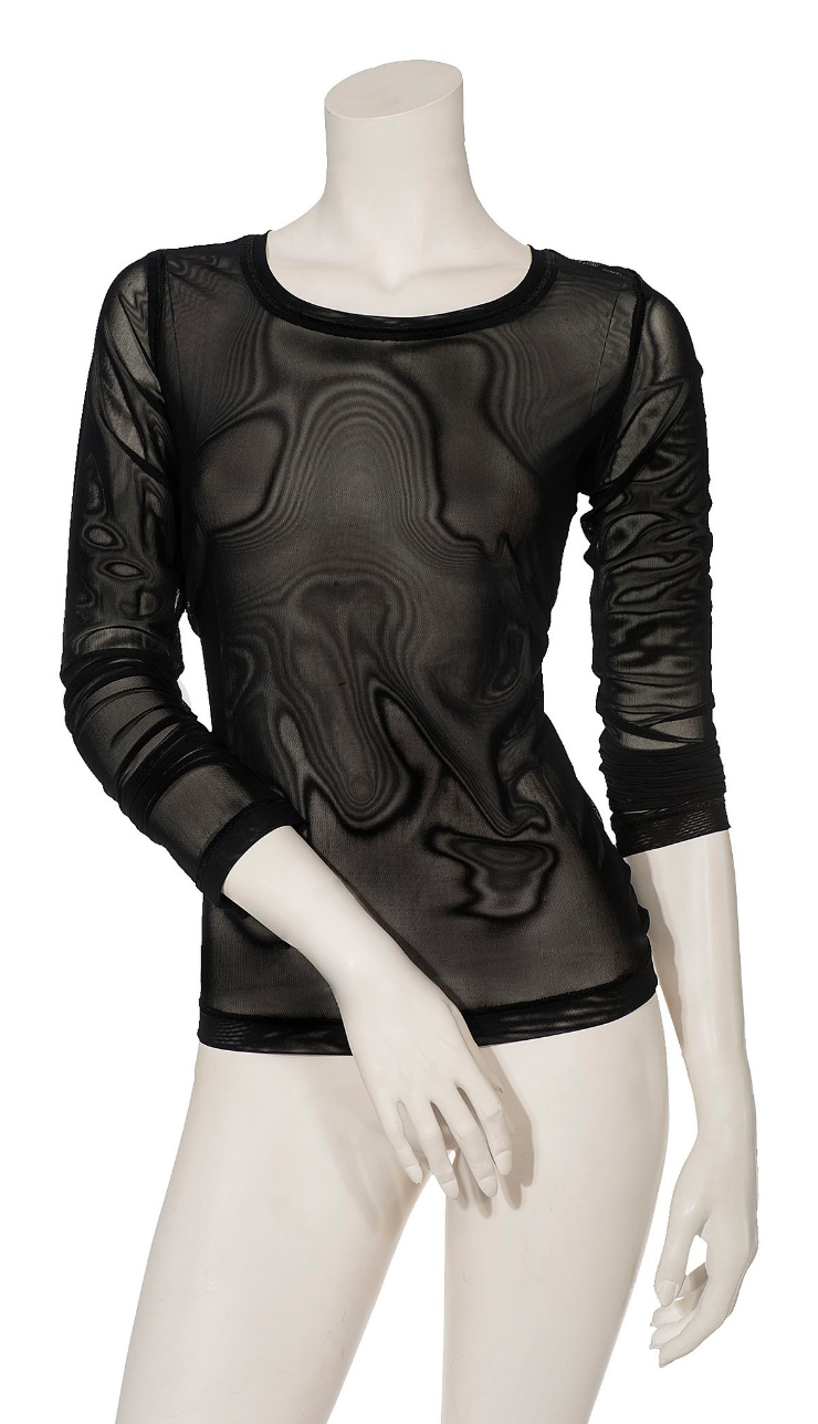 Black Mesh Shirt