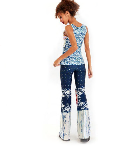 IPNG Design Ocean Washed Tiles Twist Tank Top