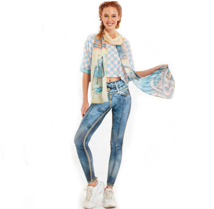IPNG Design Vitamin Sea Checkered Crop Top