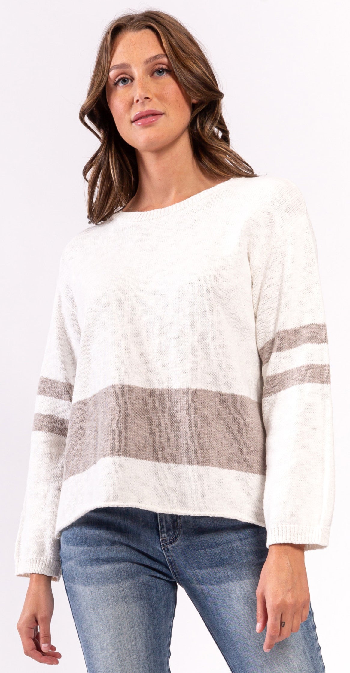 Striped Knit Sweater