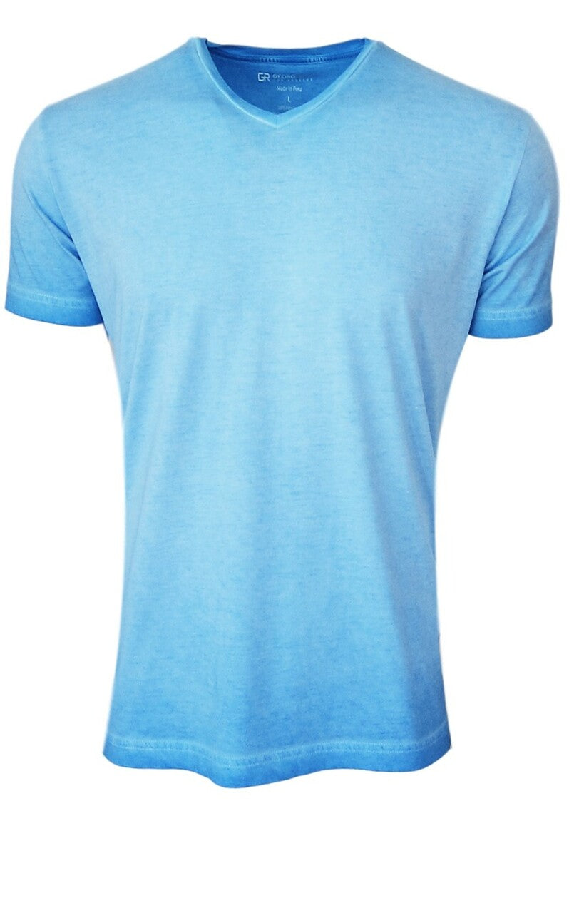 Uheldig nuttet pence Georg Roth Turquoise V-Neck Short Sleeve Tee – Un Bacio Boutique