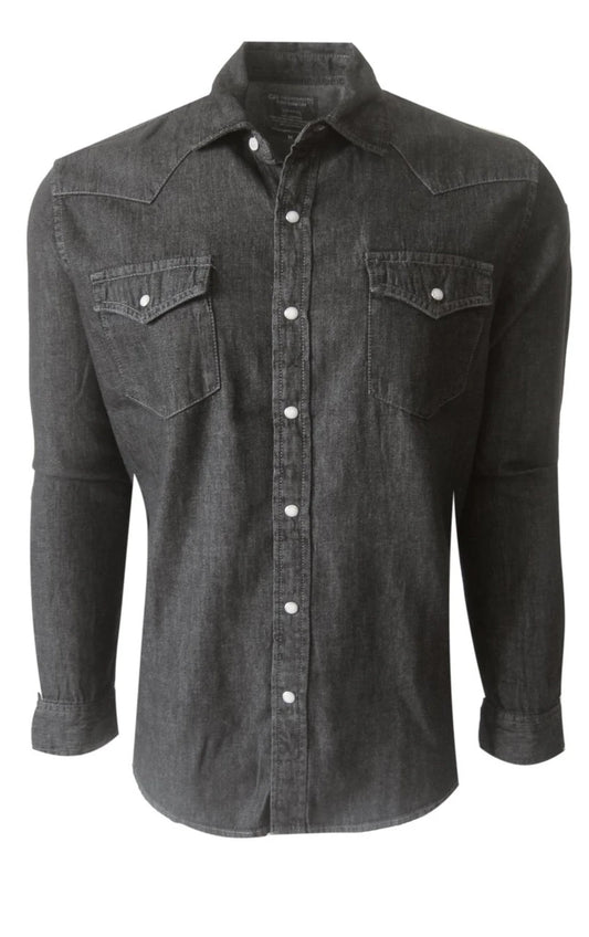 Georg Roth San Antonio Vintage Black Snap Shirt