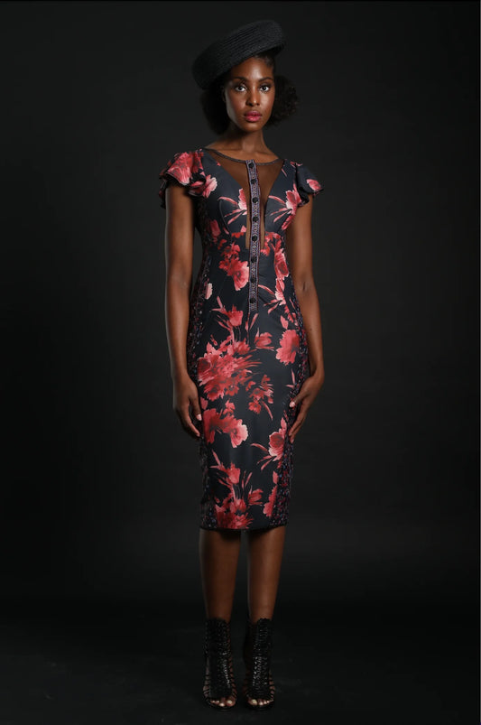 In Earnest Fishtail Sheath Dress
