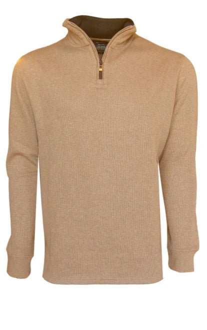Georg Roth Camel Quarter Zip Pullover