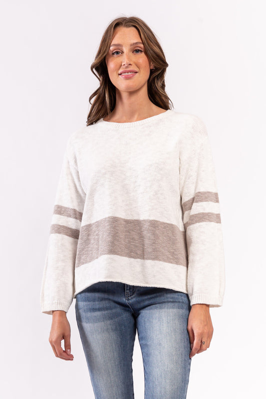 Striped Knit Sweater