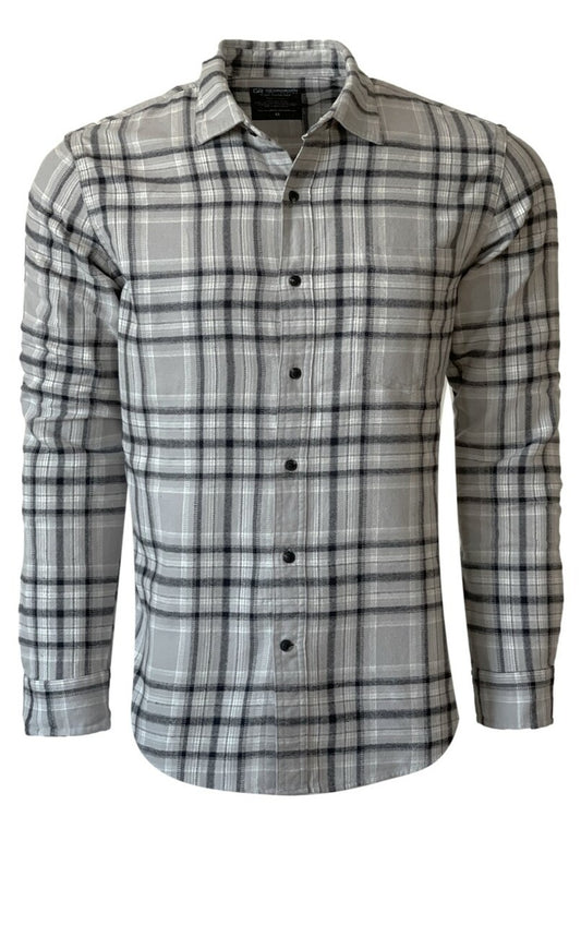 Georg Roth Park City Grey & Black Plaid Flannel