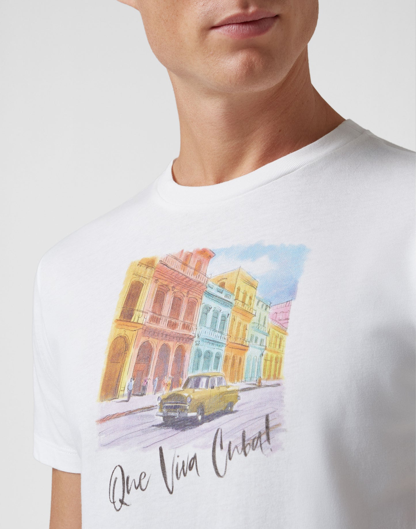 Lardini Organic Cotton Cuba Print T-Shirt