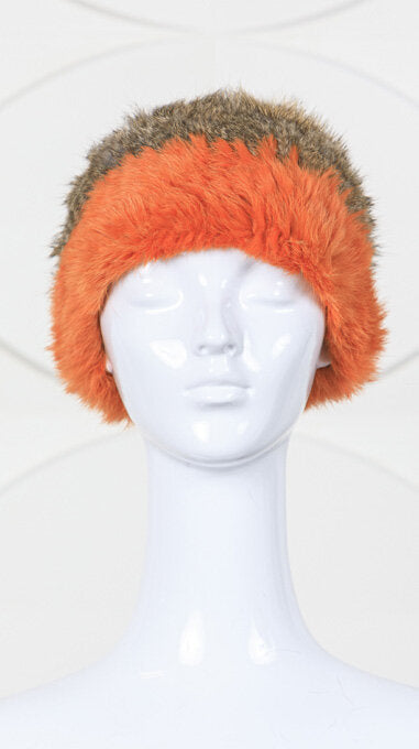 Two-Toned Knitted Rabbit Headband/Neck Warmer