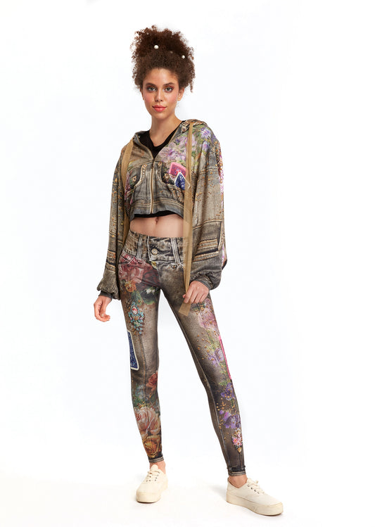 IPNG Design Fortune in Flowerland Puff Hoodie