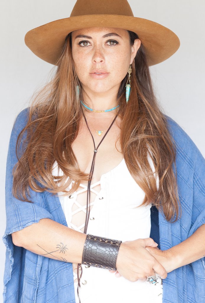 Dusty Rose Turquoise Earrings
