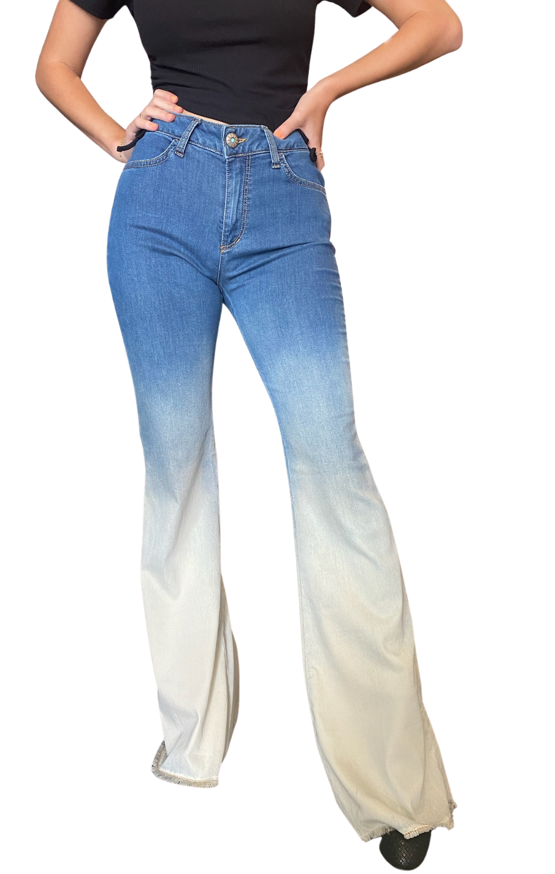 Shaft Jeans Lola Ombre Denim Bell Bottoms