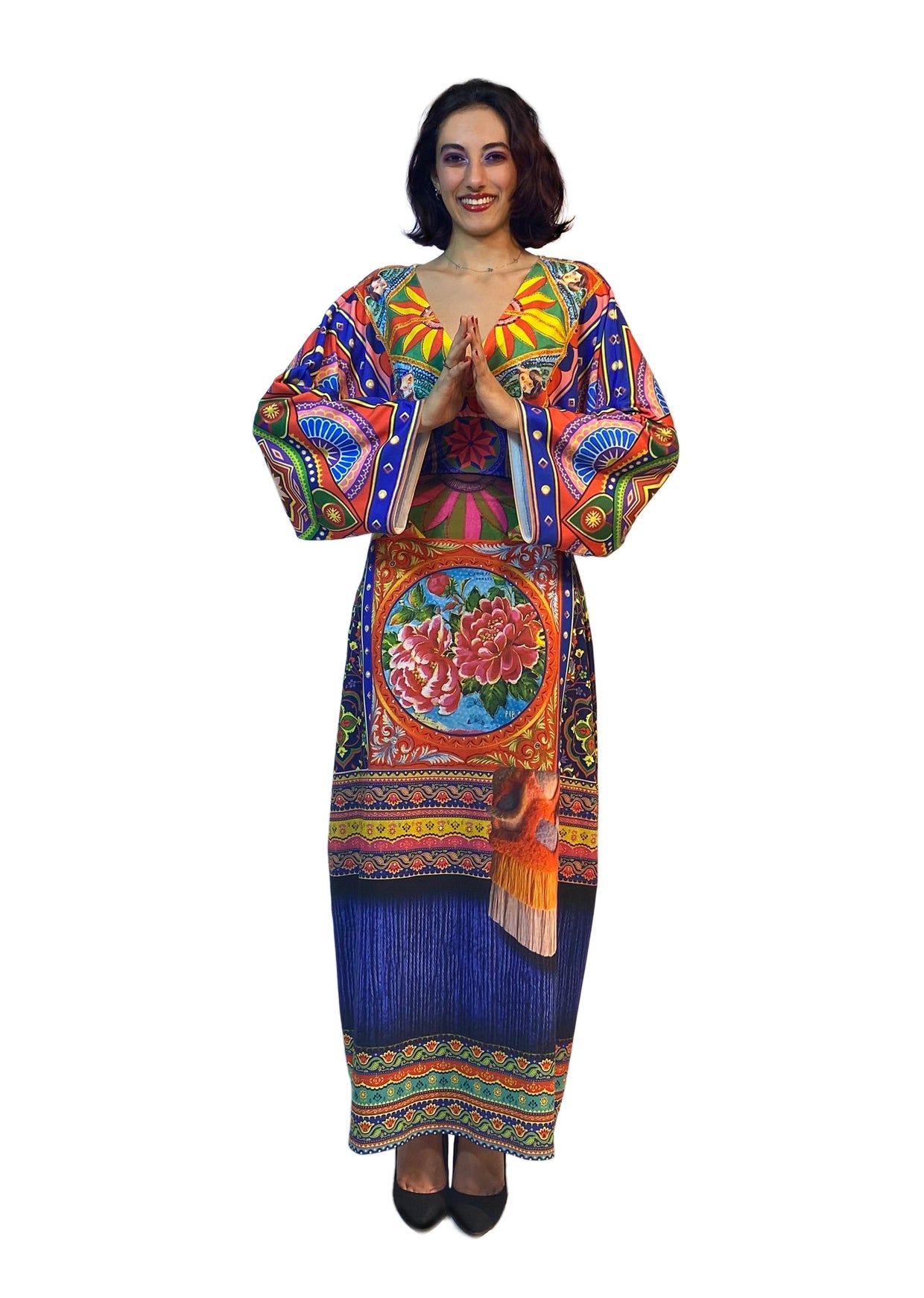 IPNG Design Must Color Me Kimono Dress