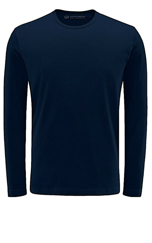 Georg Roth Navy Crew Neck Long Sleeve Tee