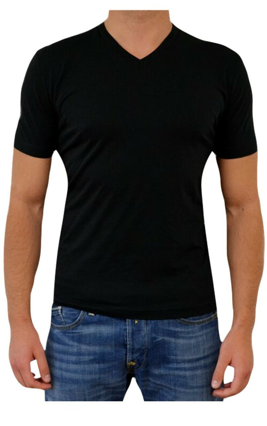 Georg Roth Black V-Neck Short Sleeve Tee
