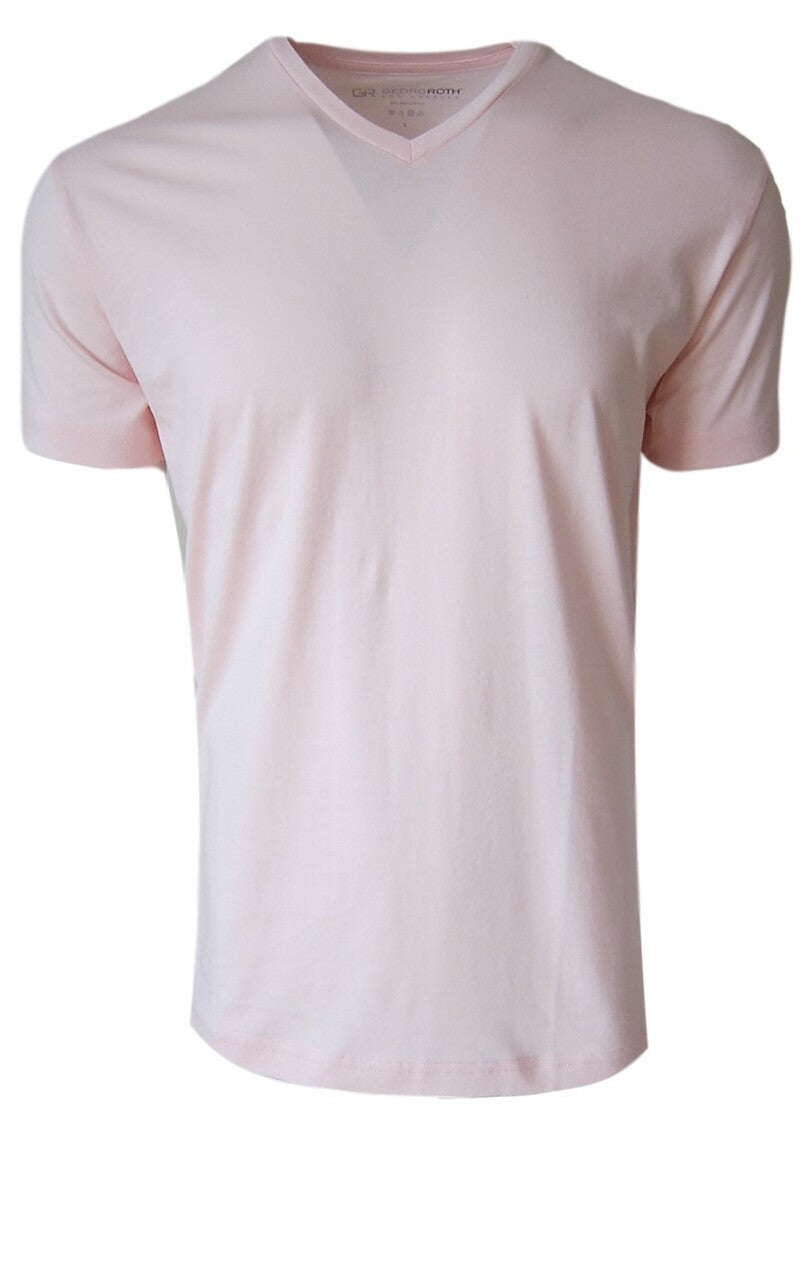 Georg Roth Pink Short Sleeve V-Neck Shirt