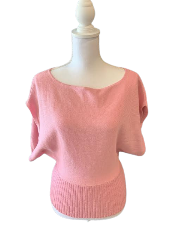 Relaxed Fit Knit Blouse with Back Tie Strap