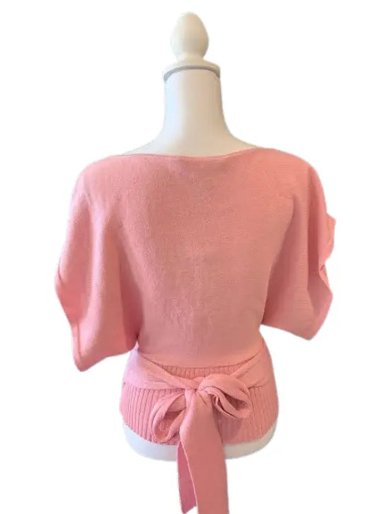 Relaxed Fit Knit Blouse with Back Tie Strap