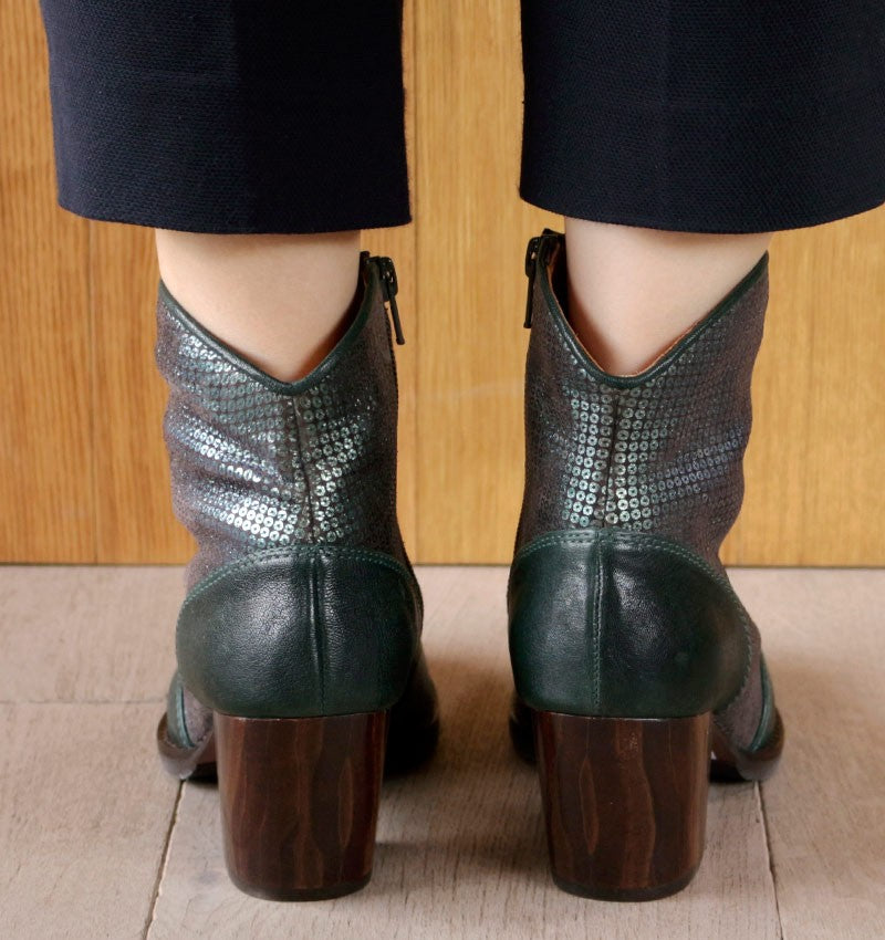 SALIE GREEN ANKLE BOOT