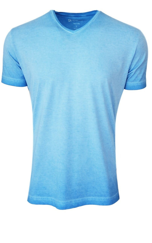 Georg Roth Turquoise V-Neck Short Sleeve Tee