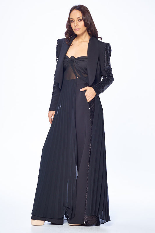 Sequins Wide Leg Pants
