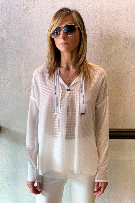 Off-White Square Patterned Shirt