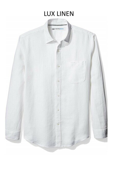 Georg Roth Bali Long Sleeve White Linen Shirt